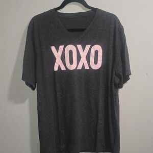 Charcoal XOXO Women's Short Sleeve Tee